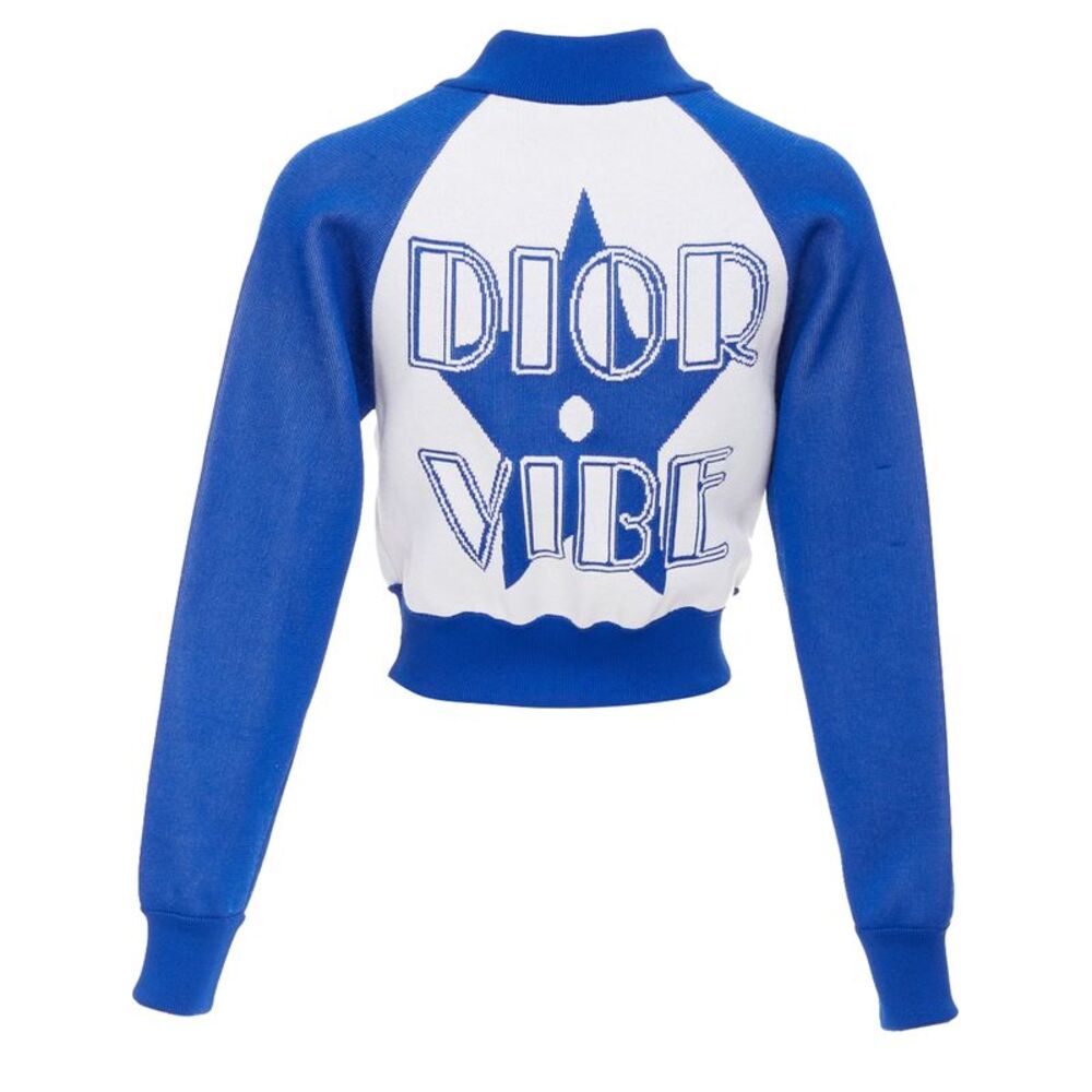 Dior Vibe logo star back cropped track jacket